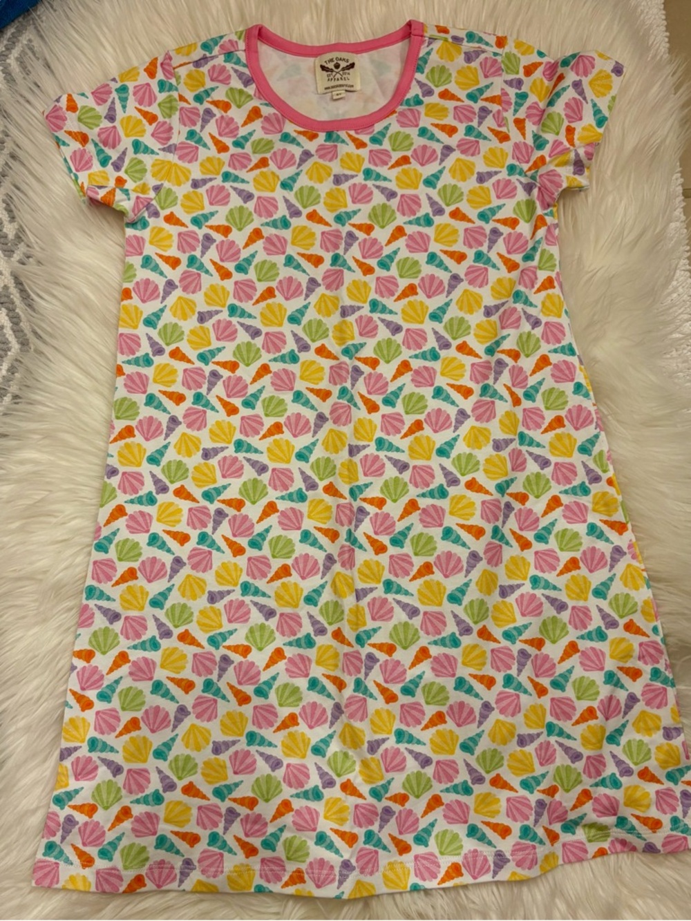 The Oaks Apparel Girls Mary Chase Seashell dress 6 T